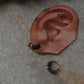 Antique 925 Sterling Silver Hoops - design 1