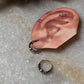 Antique 925 Sterling Silver Hoops - design 5
