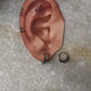 Antique 925 Sterling Silver Hoops - design 4