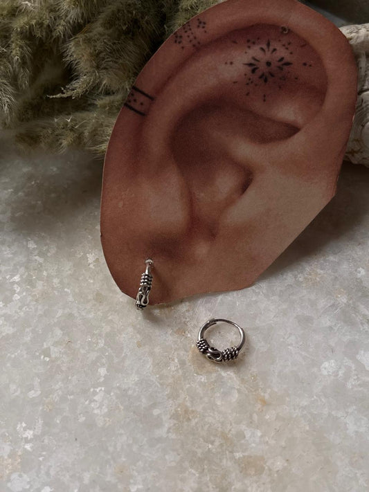 boho style 925 sterling silver antique hoops design 3