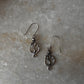 Sacred Om Aum symbol earrings handmade in silver
