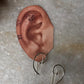 Contemporary Plain 925 Sterling Silver Earring