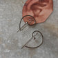 Contemporary Plain 925 Sterling Silver Earring