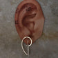 Contemporary Plain 925 Sterling Silver Earring