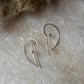 Contemporary Plain 925 Sterling Silver Earring
