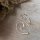 Contemporary Plain 925 Sterling Silver Earring