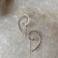 Contemporary Plain 925 Sterling Silver Earring