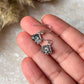 Small Lotus 925 Sterling Silver Earrings