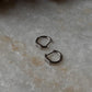 Cz Tiny Huggies 925 Sterling Silver Earrings