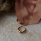 Gold Vermeil Plain 925 Sterling Silver Huggies