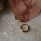 Gold Vermeil Plain 925 Sterling Silver Huggies