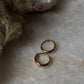 Gold Vermeil Plain 925 Sterling Silver Huggies