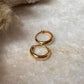 Gold Vermeil Plain 925 Sterling Silver Huggies