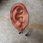Small Lotus 925 Sterling Silver Earrings