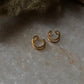 Gold Vermeil Clip On 925 Sterling Silver Ear Cuffs