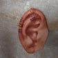 Gold Vermeil Clip On 925 Sterling Silver Ear Cuffs
