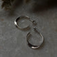 Italian Twist Half 925 Sterling Silver Hoops