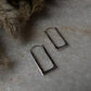 Chunky Italian Rectangular Statement 925 Sterling Silver Hoops