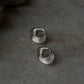 Chunky Italian Knot Statement 925 Sterling Silver Hoops
