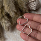 Italian Heart 925 Sterling Silver Half Hoops