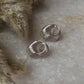 Chunky Italian Knot Statement 925 Sterling Silver Hoops