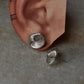 Chunky Italian Knot Statement 925 Sterling Silver Hoops