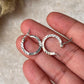 Chunky Italian Laser Design Engraved 925 Sterling Silver Hoops