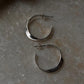 Chunky Italian Twist Statement Half 925 Sterling Silver Hoops