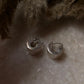 Chunky Italian C 925 Sterling Silver Hoops