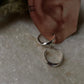 Chunky Italian Twist Statement Half 925 Sterling Silver Hoops