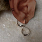 Chunky Italian Twist Statement Half 925 Sterling Silver Hoops