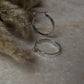 Chunky Italian Rectangular 925 Sterling Silver Hoops