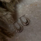 Chunky Italian U Statement 2 in 1 925 Sterling Silver Hoops