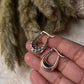 Chunky Italian U Statement 2 in 1 925 Sterling Silver Hoops