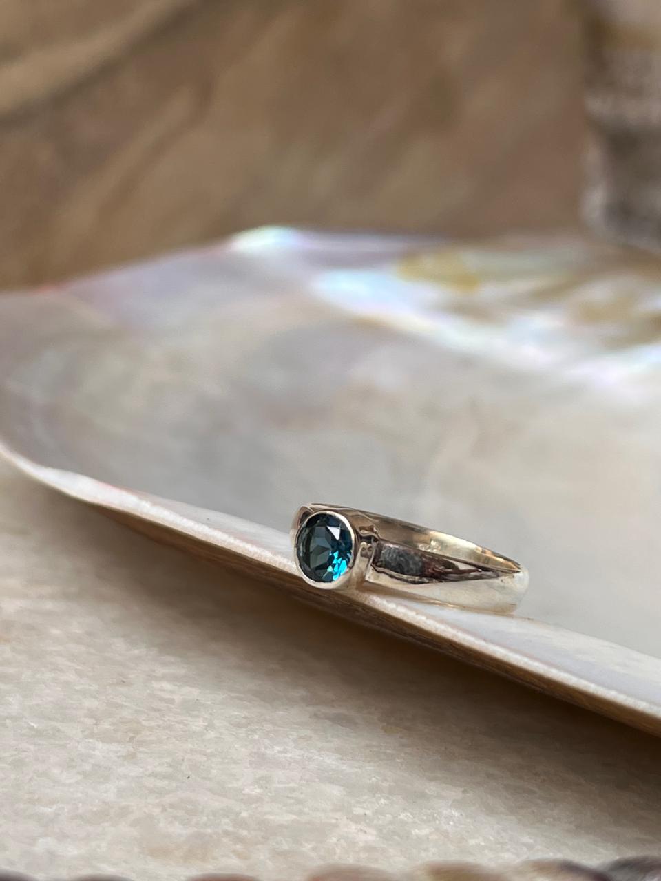 London Blue Topaz 925 Sterling Silver Ring