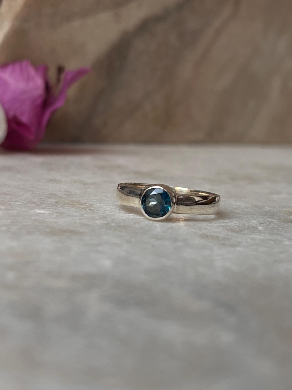London Blue Topaz 925 Sterling Silver Ring