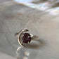 Garnet Moon Adjustable 925 Sterling Silver Ring