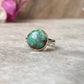 Big Tibet Turquoise 925 Sterling Silver Ring