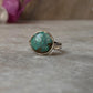Big Tibet Turquoise 925 Sterling Silver Ring