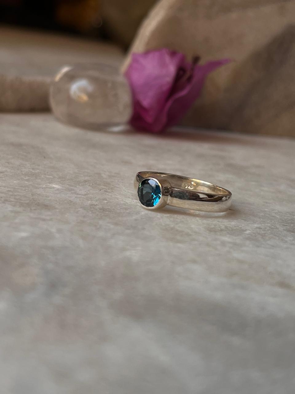 London Blue Topaz 925 Sterling Silver Ring