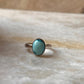 Natural Turquoise Oval 925 Sterling Silver Ring