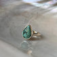 Tibet Turquoise Pear 925 Sterling Silver Ring