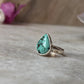 Tibet Turquoise Pear 925 Sterling Silver Ring