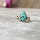 Tibet Turquoise Pear 925 Sterling Silver Ring