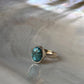 Natural Turquoise Oval 925 Sterling Silver Ring