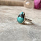 Tibet Turquoise Pear 925 Sterling Silver Ring