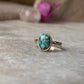 Natural Turquoise Oval 925 Sterling Silver Ring