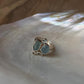 Aquamarine & Blue Topaz Cluster 4 925 Sterling Silver Ring