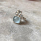 Aquamarine & Blue Topaz Cluster 1 925 Sterling Silver Ring