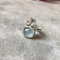 Aquamarine & Blue Topaz Cluster 1 925 Sterling Silver Ring